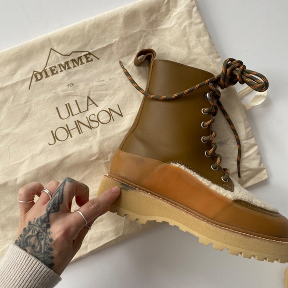 Ulla Johnson shearling leather boots - Picture 4 of 11